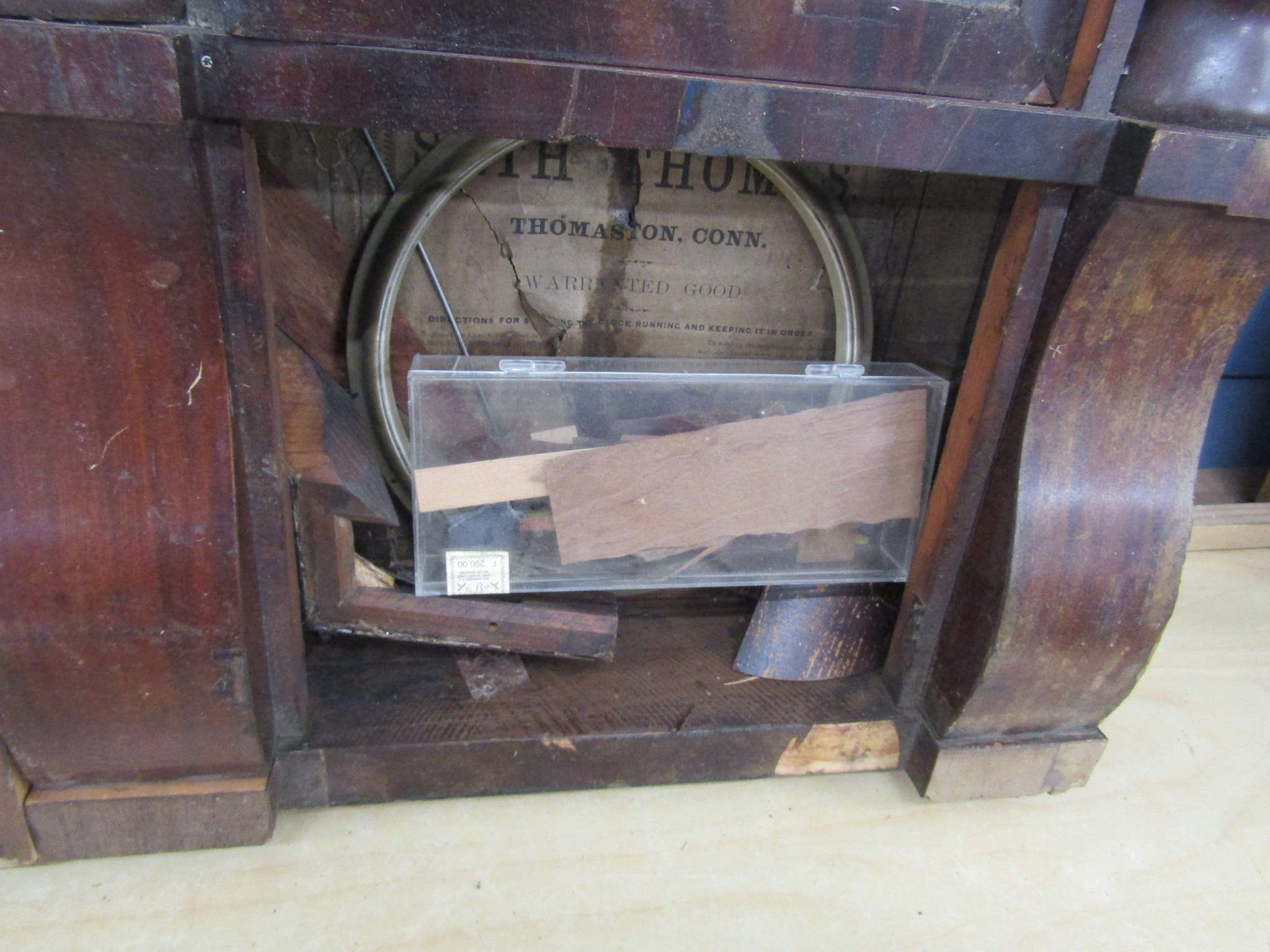 3 American Ogee wall clocks (all in need of some restoration) - Image 12 of 12