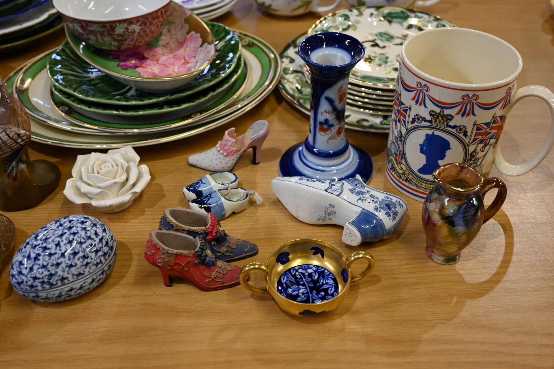Assorted china to include plates, cups, vases etc including Royal Staffordshire, Masons, - Image 5 of 8