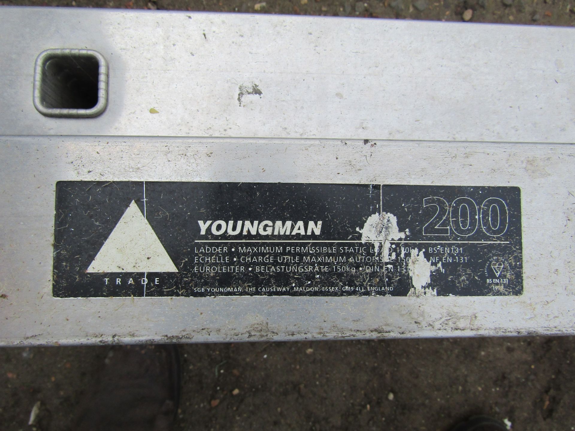 Youngman Alloy extending  ladder - Image 2 of 2