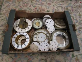 Box of clock dials/faces