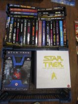 27 Star Trek books and 2 video sets