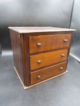 small set wooden drawers 26x24x20cm