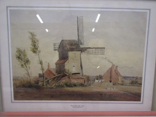 set 4 windmill prints in painted frames - Image 4 of 9