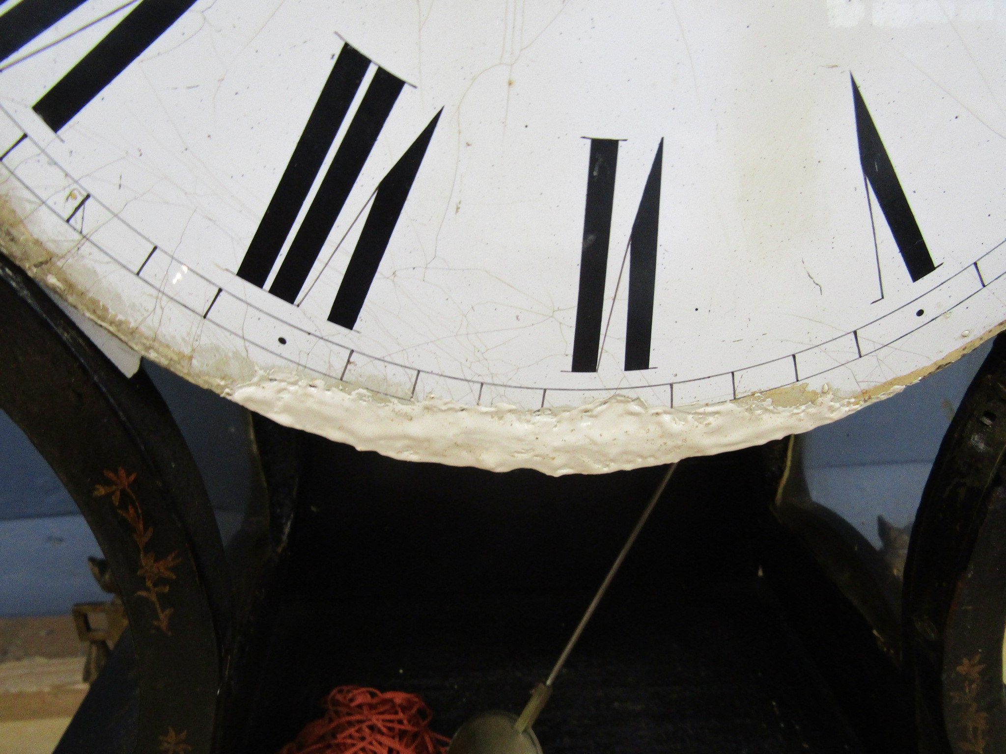 19th Century Swiss style striking bracket clock with Ormolu decoration, pendulum and key (needs some - Image 4 of 10