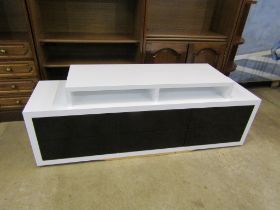 Bespoke made 6 drawer TV/media unit with gloss finish H58cm W156cm D43cm approx