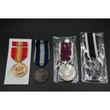 4 medals to incl India long service and good conduct medal named to 10075 L-Daf Allah Bakhsh,