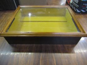 A display case 56x54cm 14cm deep