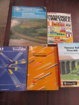 5 x British Rail passenger timetables - 1980/82/85/88 and 2006 (last ever printed)