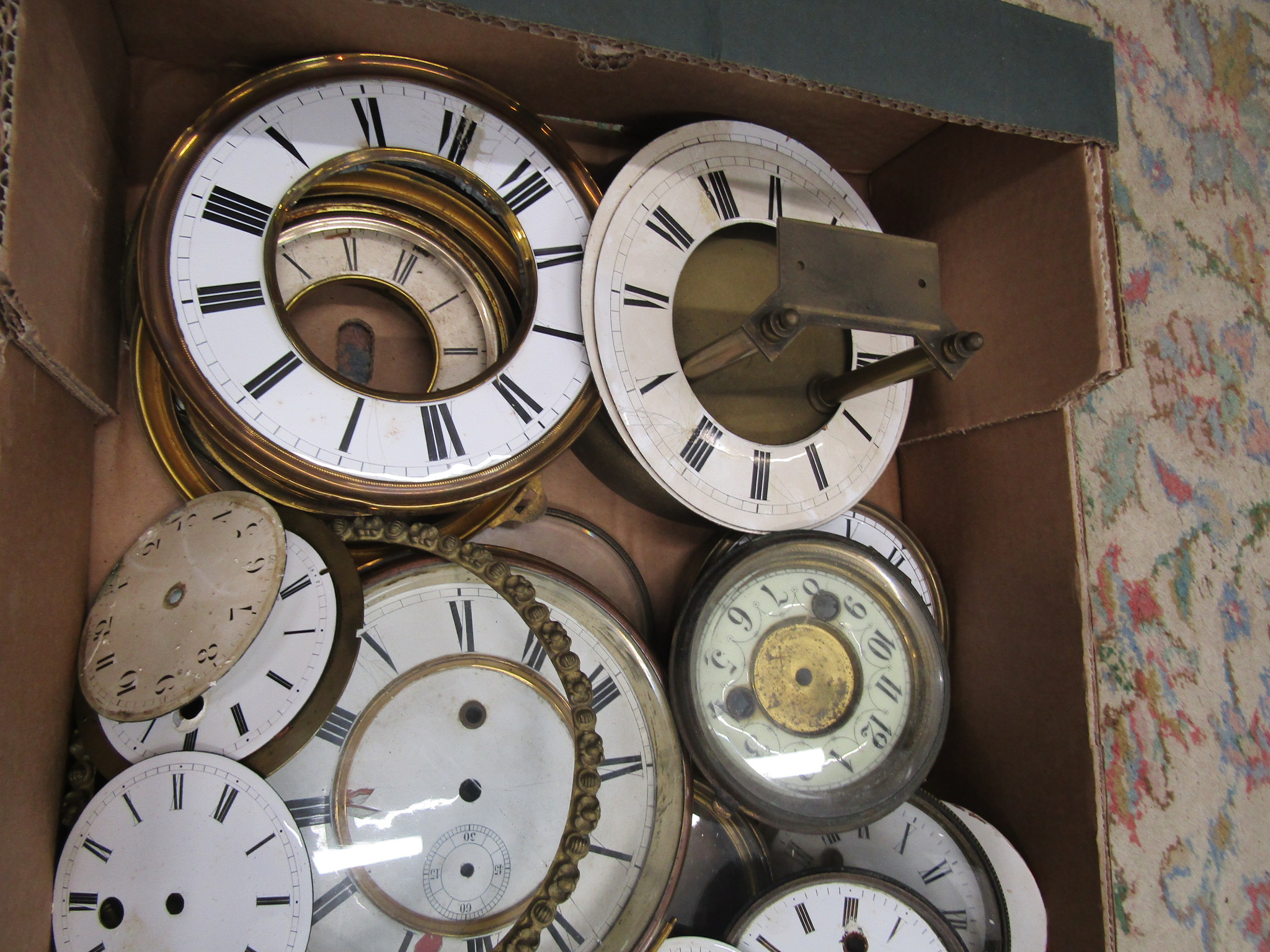 Box of clock dials/faces - Image 2 of 5