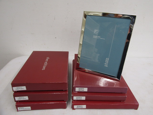 Silver plated photo frames