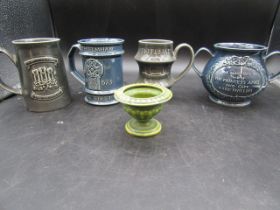 Holkham Pottery mugs and pot