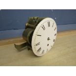 Single Fusee bracket clock movement with dial  6" dia