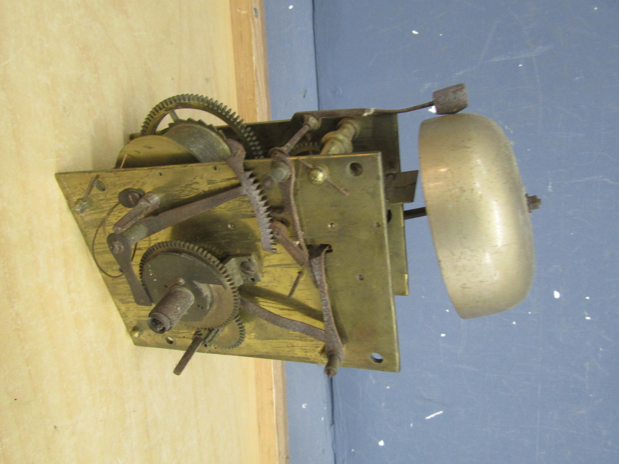 Twin Fusee clock movement with bell - Image 2 of 5