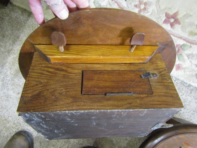 2 Fusee station clock cases with dials and glass - Image 5 of 10