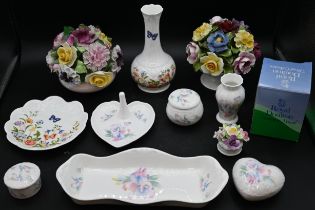 Collection of Aynsley china to include: little sweetheart and cottage garden patterns plus 3 china