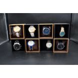 8 assorted Mark Maddox watches, new with tags from closing down stock, all boxed