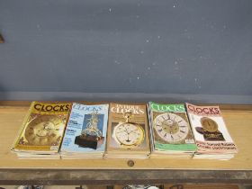 Collection of clock magazines ranging in date from 1980's-2000's