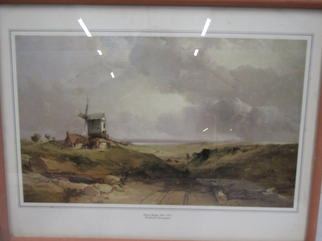 set 4 windmill prints in painted frames - Image 6 of 9