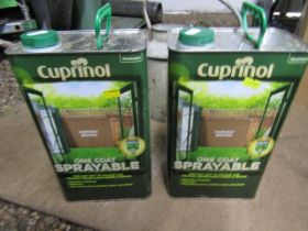 2 x 5L tins Cuprinol fence treatment