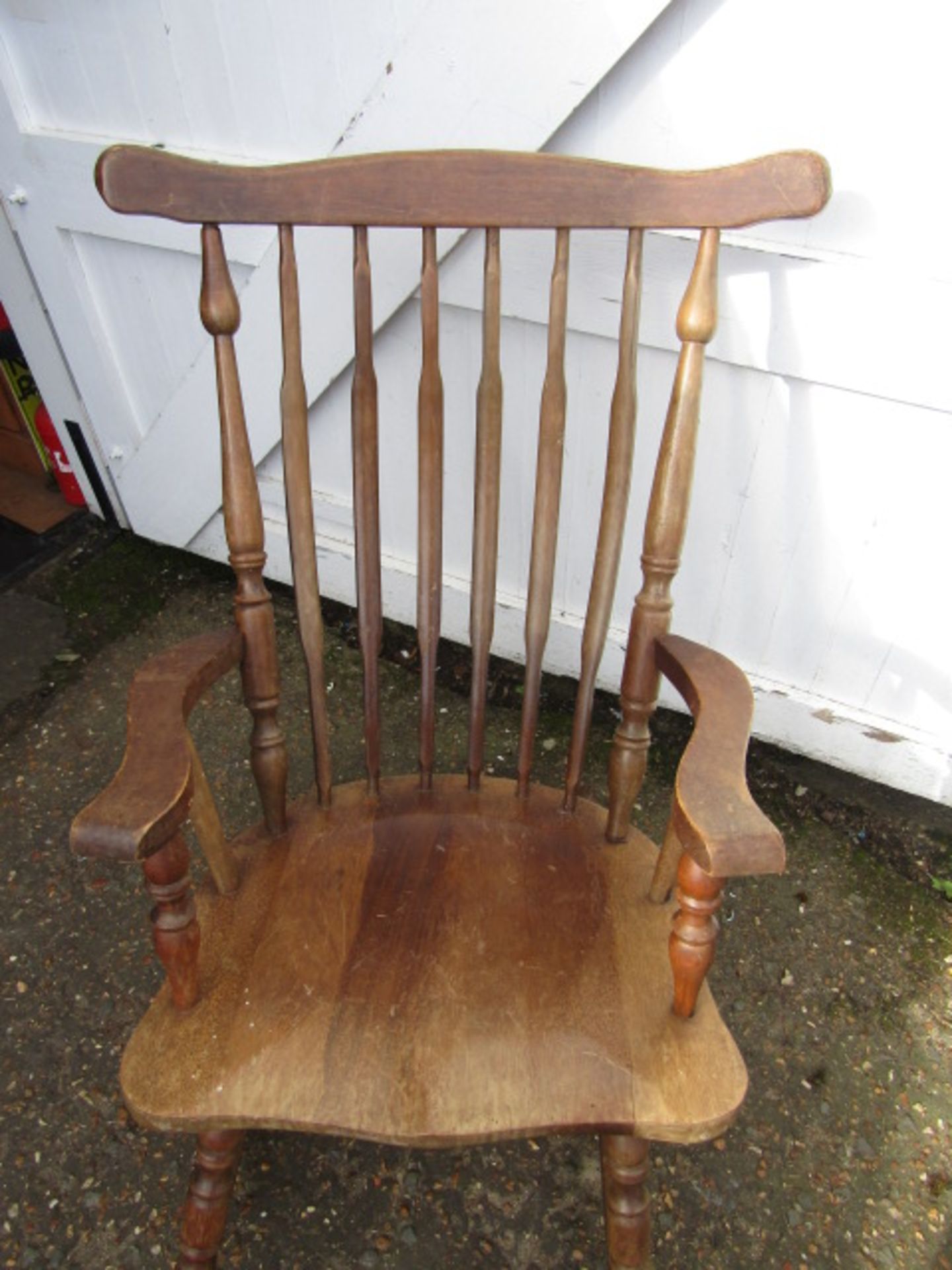 Hardwood rocking chair - Image 5 of 5