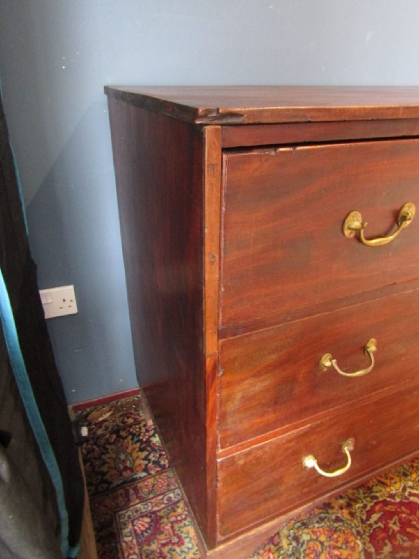 A Georgian mahogany secretaire chest  108Wx58Dx97H cm - Image 11 of 13