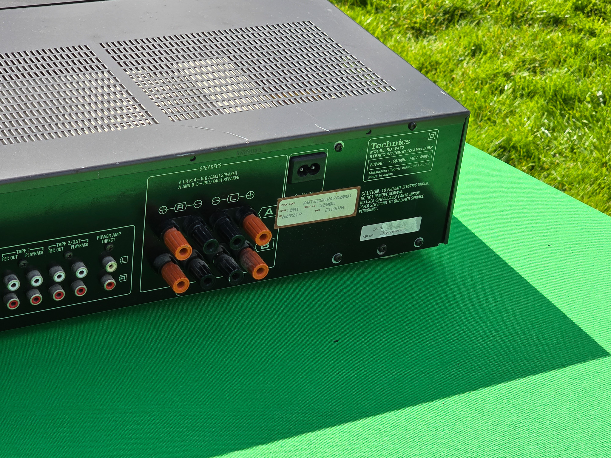 Technics Integrated Amplifier SU-V470 PXS Cap. System Class AA - Image 7 of 7