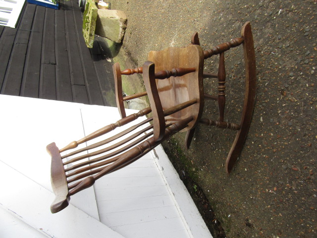 Hardwood rocking chair