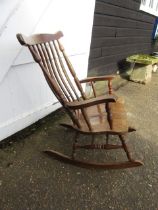 Hardwood rocking chair