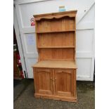 Solid pine dresser H185cm W95cm D48cm approx