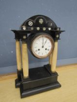 Portico mantel clock