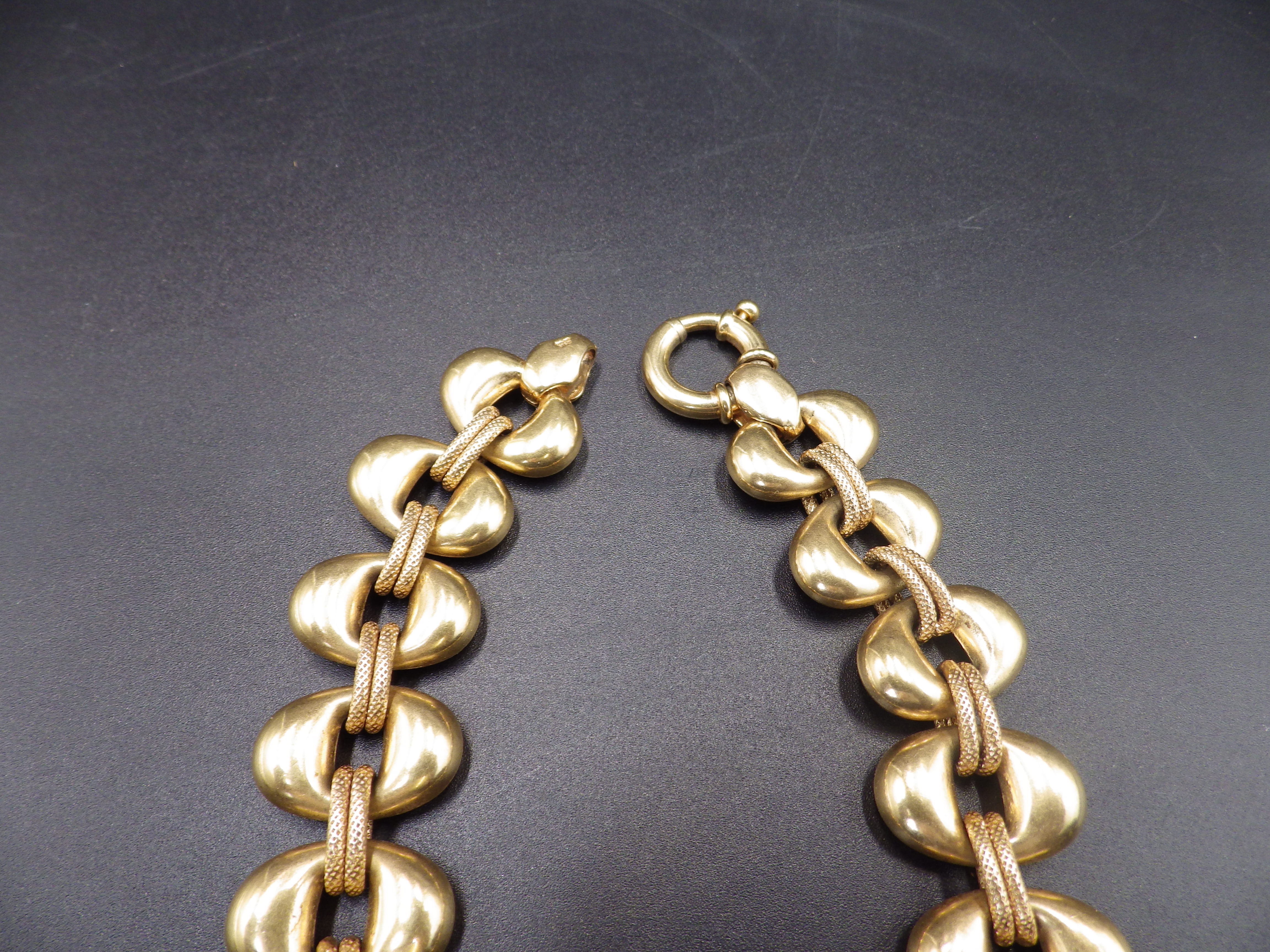 9ct Itailian gold chain by 'Unoaerre' 45cm in length and 48.60g total weight. - Image 3 of 4