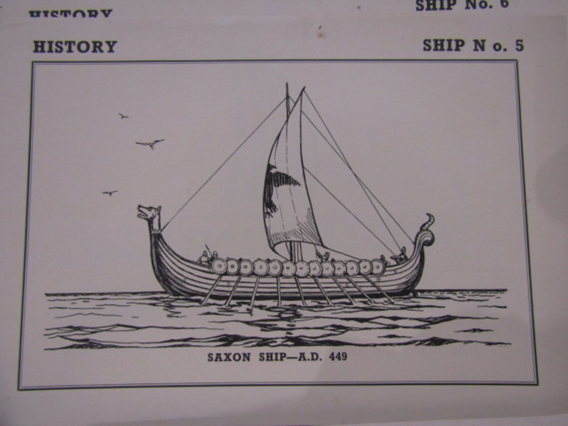 Vintage education prints History Viking ships  (15) Religious Instruction - 8 charts and 3 maps an - Image 10 of 32