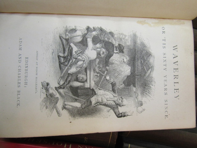 Waverley  novels, Walter Scott  set dated 1800's - Image 8 of 12