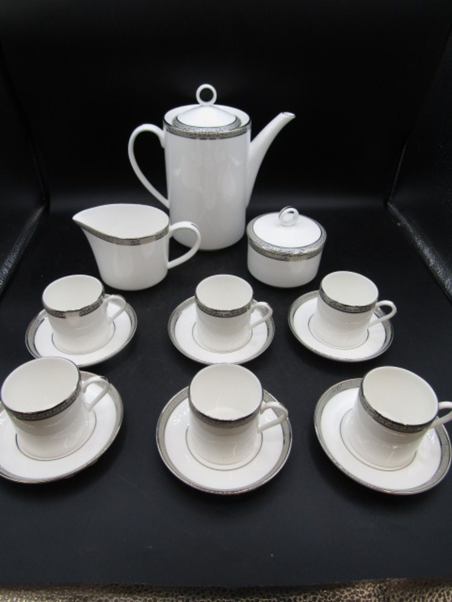 Royal Worcester coffee set, as new with boxes