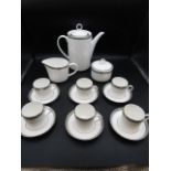Royal Worcester coffee set, as new with boxes