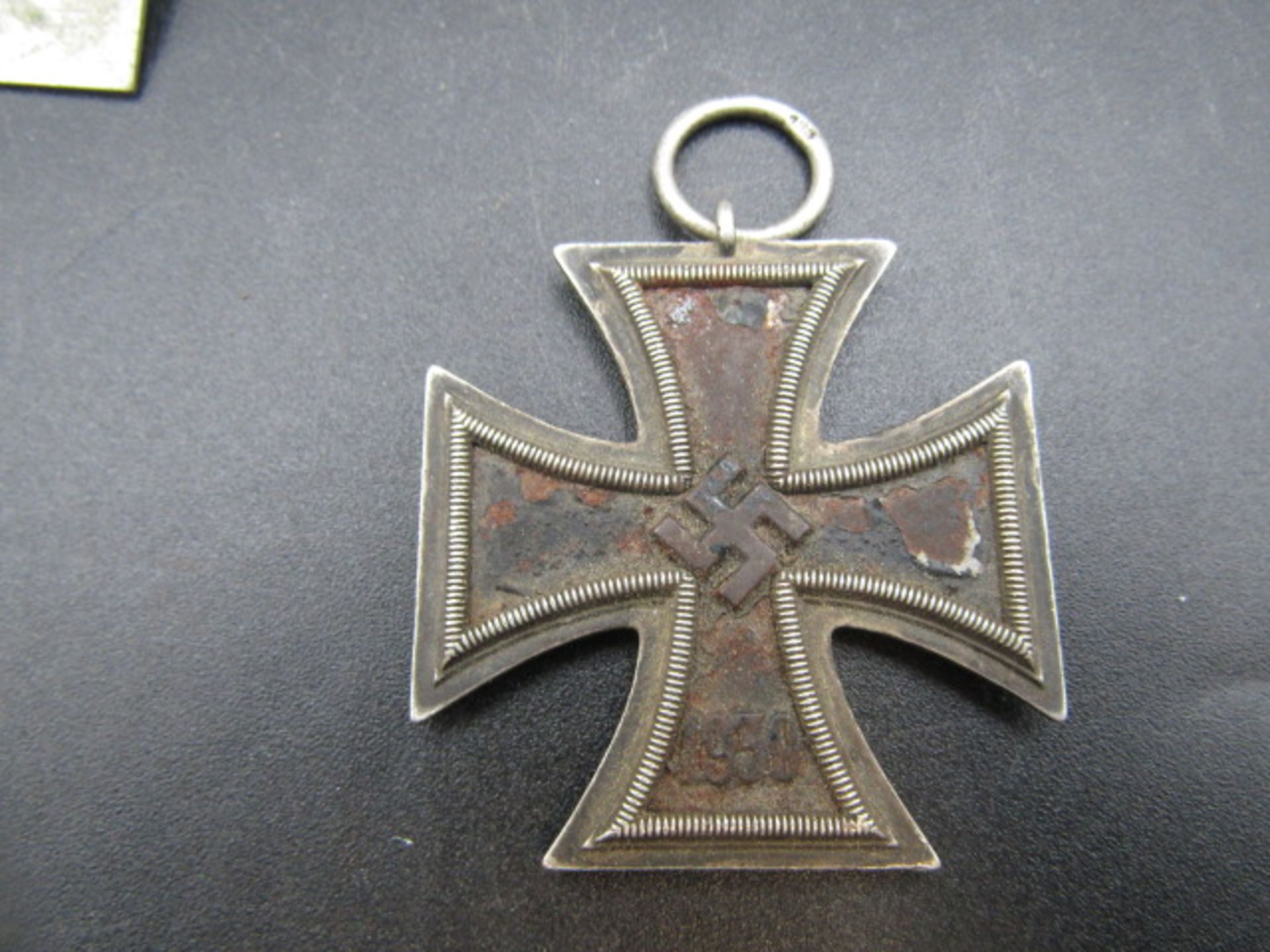 WW2 iron cross and various insignia badges and patches plus a charm bracelet - Image 6 of 9