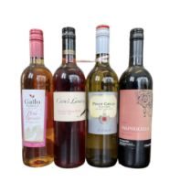 Four bottles of wine to include: 2015 Pinot Grigio Delle Venezie 12%vol 75cl 2008 Grow's Landing