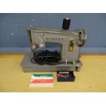 Vintage Singer electric sewing machine in case (no plug)