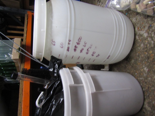 Brewing accessories inc brewing buckets, bottle lids, corks, tubes and all the paraphernalia - Image 8 of 9