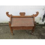 Balinese Dowry chest with hand carved detail H80cm W96cm D50cm approx