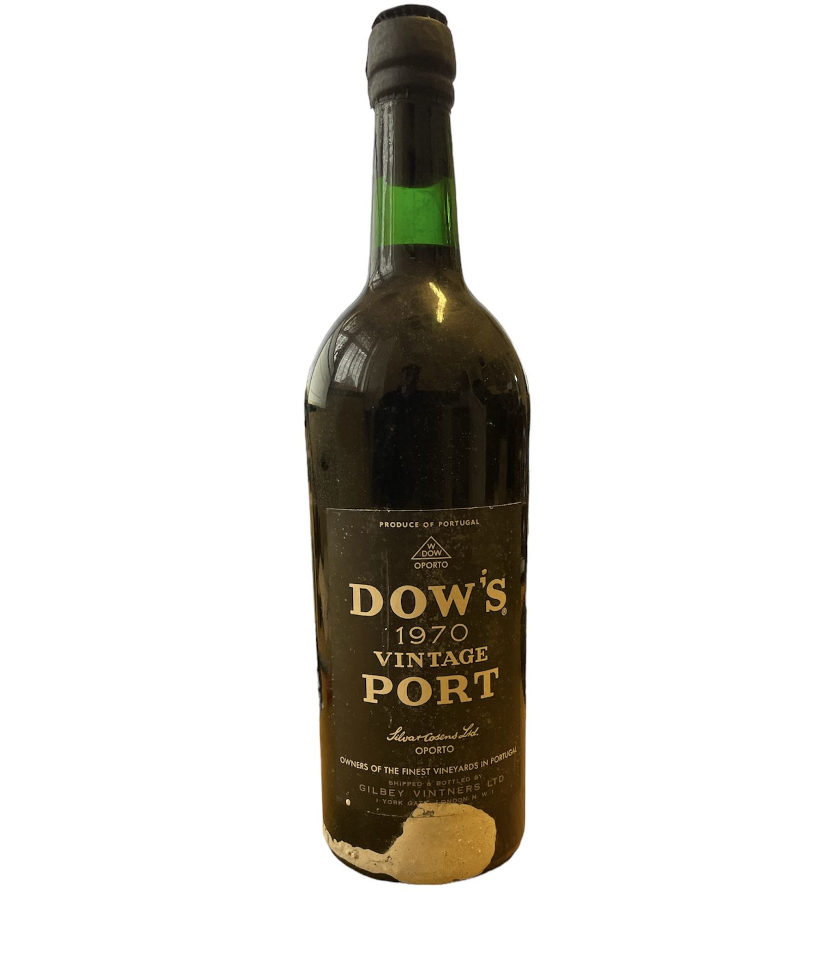 1970 Dow's Vintage Port. Shipped and bottled by Gilbey Vinters LTD. (Port is Base of Neck) 750ml