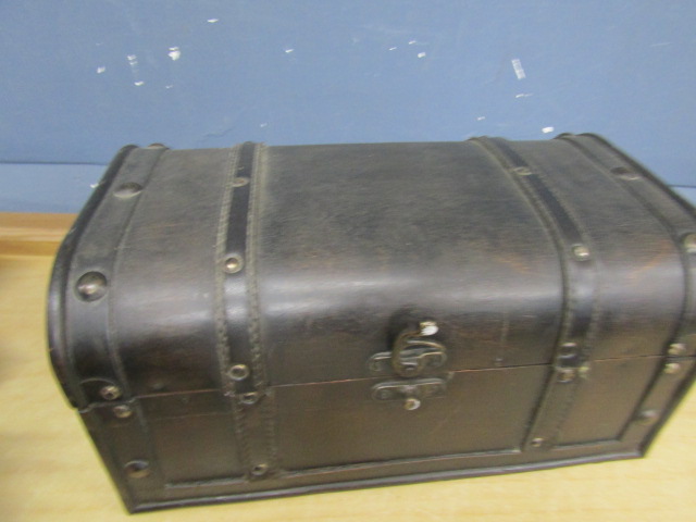 2 wooden chests largest 36x22x18cm - Image 4 of 4