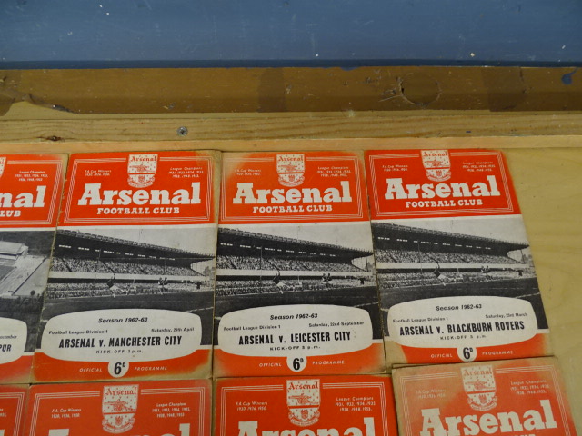 33 Mostly 1960's Arsenal football programs - Image 7 of 19