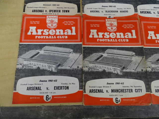 33 Mostly 1960's Arsenal football programs - Image 9 of 19