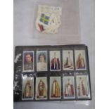 Silk flags x 42 and 2 sets cigarette cards