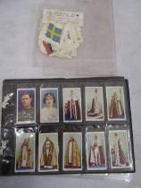 Silk flags x 42 and 2 sets cigarette cards