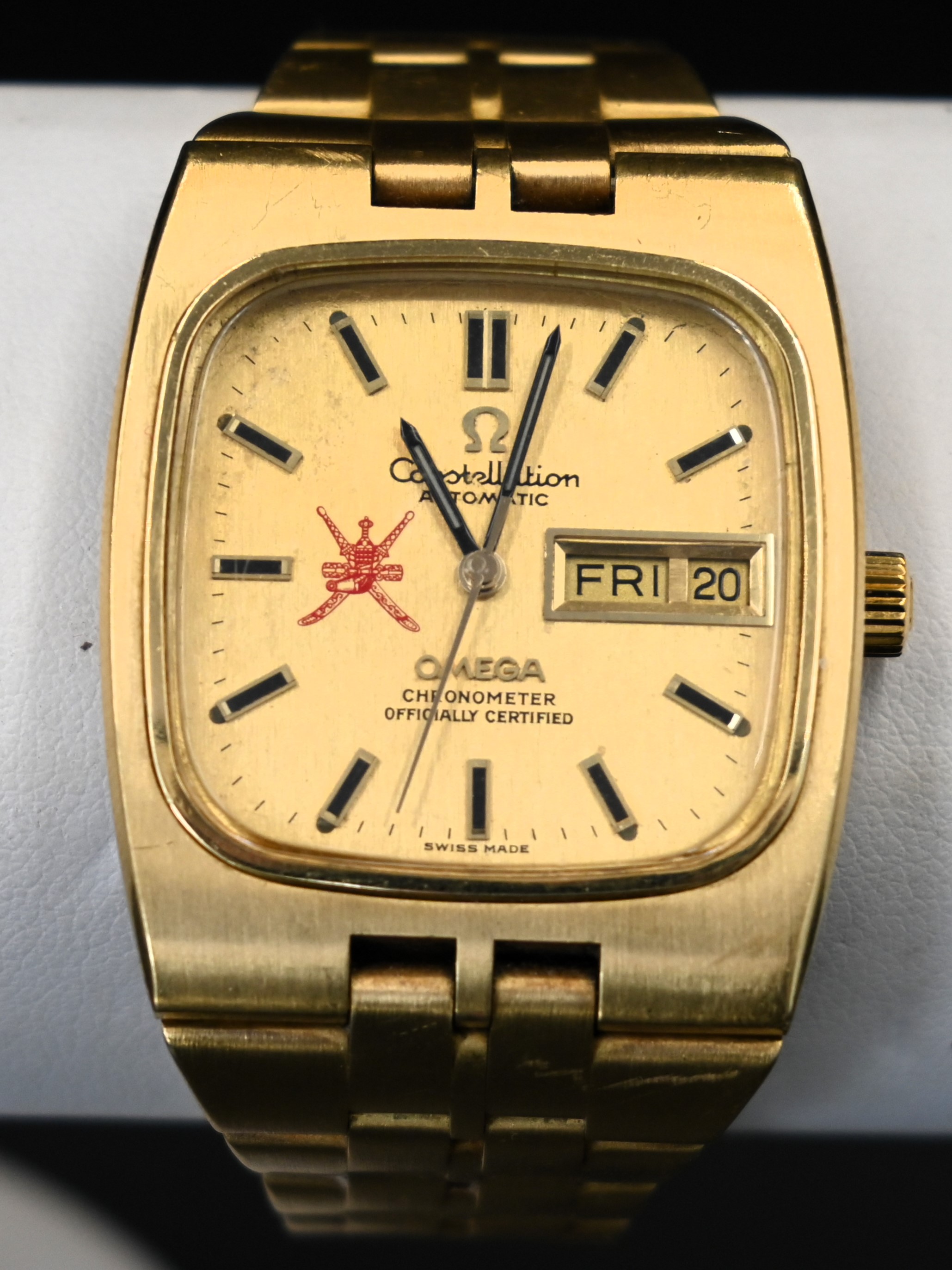Gentleman's 1970's 18ct gold Omega Constellation automatic wrist watch, on an 18ct gold Omega - Image 2 of 5
