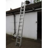 3.5 meter double extending ladder