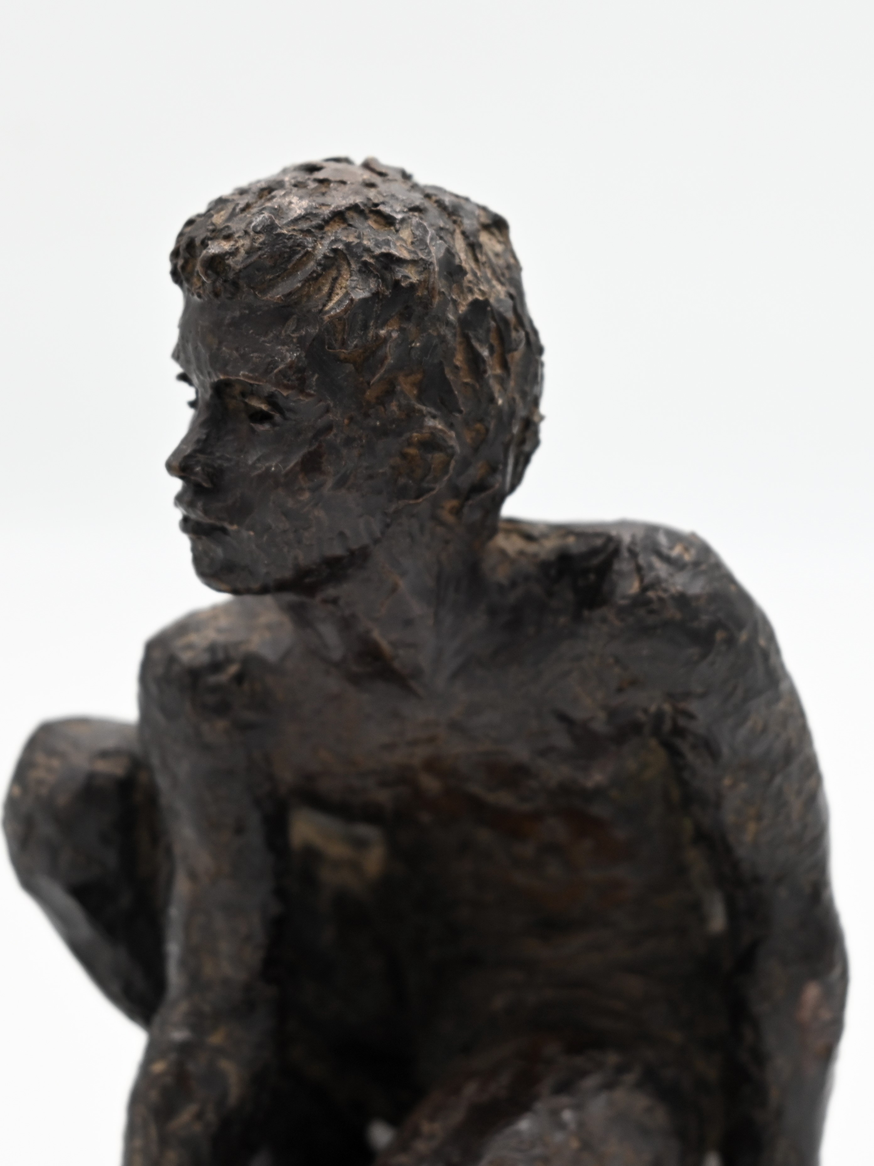 Karin Jonzen RBA FRBS, British 1914-1998 - Boy athlete; bronze resin, signed with initials on - Image 4 of 4