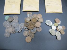 British coinage most Vic and later 1d's plus a little 'silver' listed on photo's